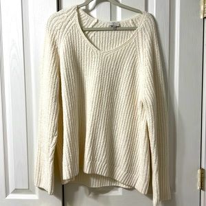 XL Lucky Brand white/cream Sweater